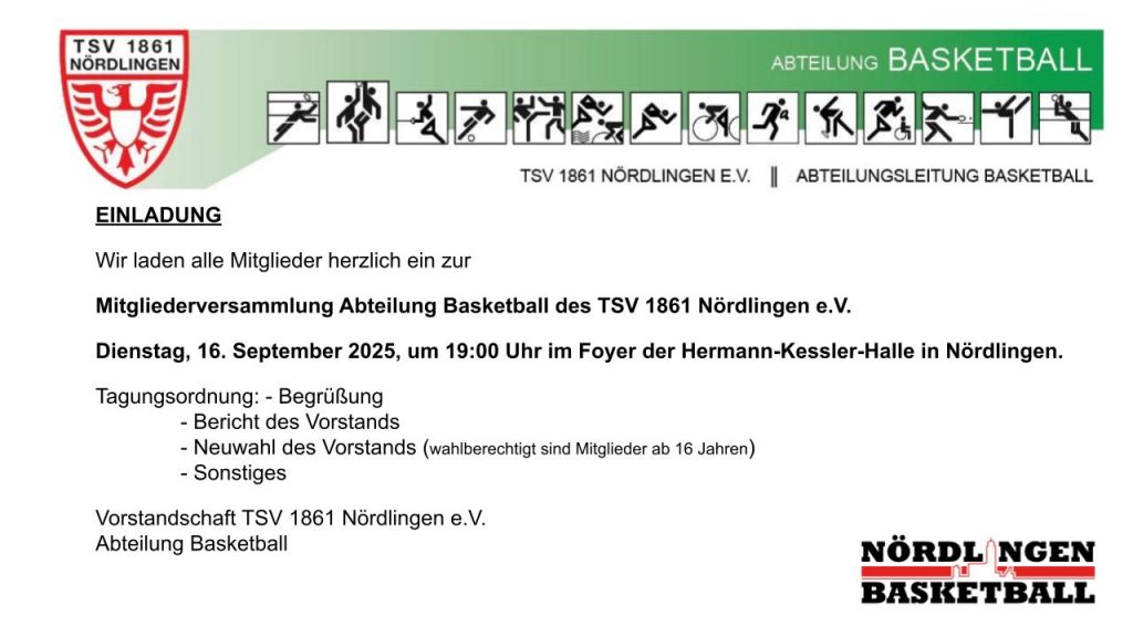 Abteilungsversammlung 2025